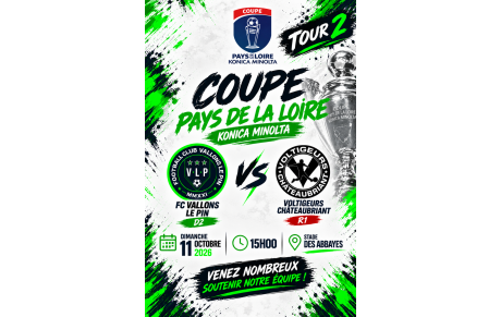 COUPE PAYS DE LA LOIRE : UN NOUVEL EXPLOIT À ALLER CHERCHER