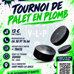TOURNOI DE PALET EN PLOMB – VENDREDI 6 NOVEMBRE